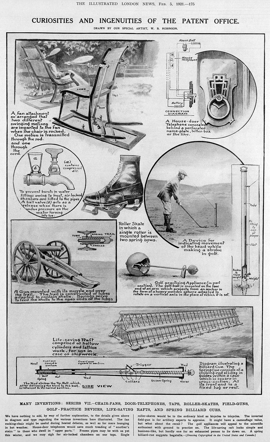 1921 patent golf swing analyser